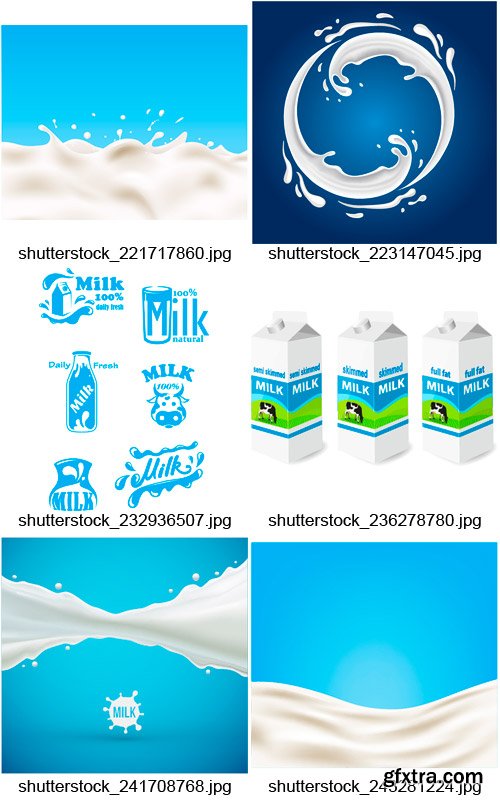 Amazing SS - Milk Design Elements, 25xEPS