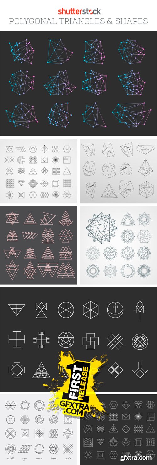 Amazing SS - Polygonal Triangles &amp; Shapes, 25xEPS