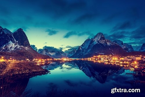 Collection of nature landscape Norway Mountain City Sea Bay 25 HQ Jpeg