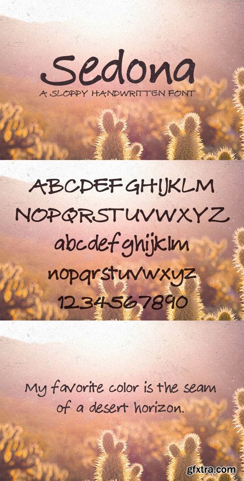 Sedona &ndash; A Sloppy Handwritten Font