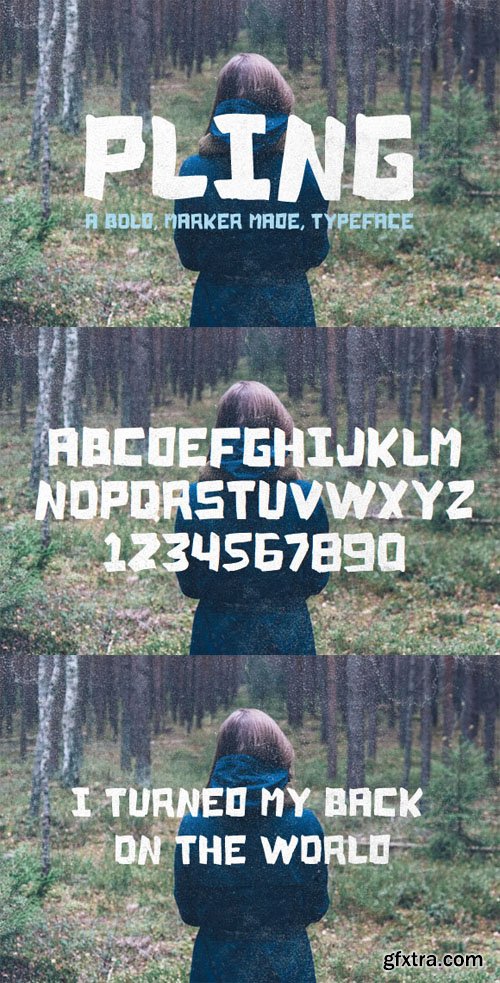 Pling &ndash; A Marker Made Typeface