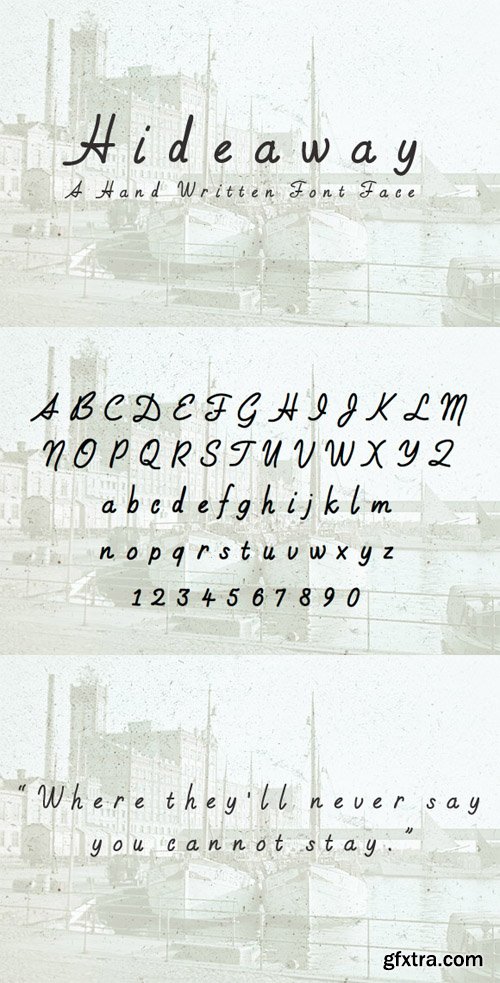 Hideaway &ndash; Hand Written Font Face