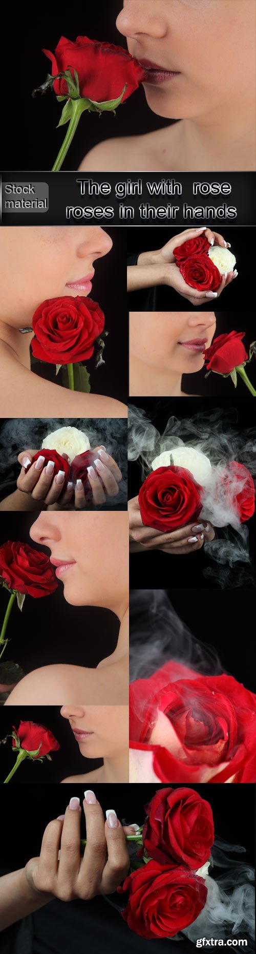 The Girl with Red and White Rose in Her hands 13xJPG