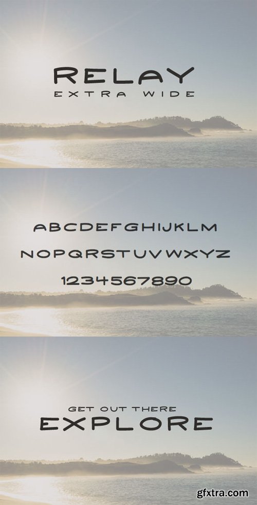 Relay Extra Wide Font Face
