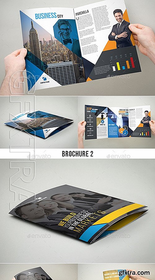 GraphicRiver - Trifold Brochure Bundle - 3xA4 size 12779253