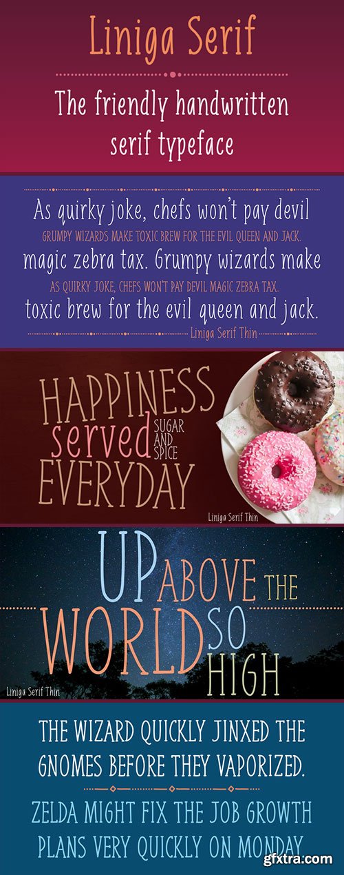 Liniga Serif - A Friendly Handwritten Typeface 4xOTF $30 NEW! Liniga Serif - A Friendly Handwritten Typeface 4xOTF $30 NEW!