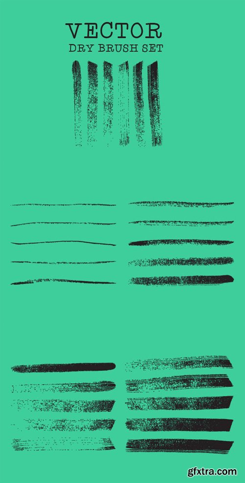 Vector Dry Brush Set