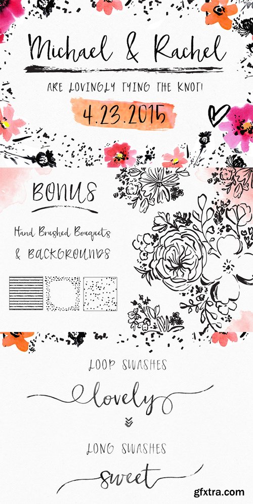 CM Frolicky - A Brushed Font + EXTRAS 363365