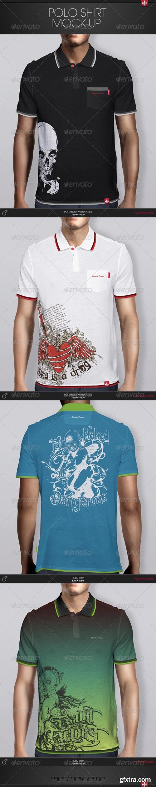 GraphicRiver - Polo Shirt Mock-Up 6124442 GraphicRiver - Polo Shirt Mock-Up 6124442