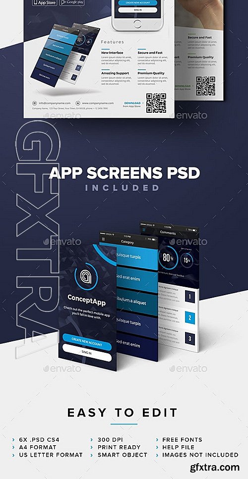 GraphicRiver - Mobile App Flyer Template 12649951
