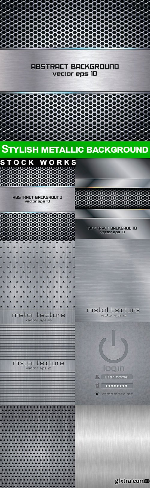 Stylish metallic background - 8 EPS Stylish metallic background - 8 EPS