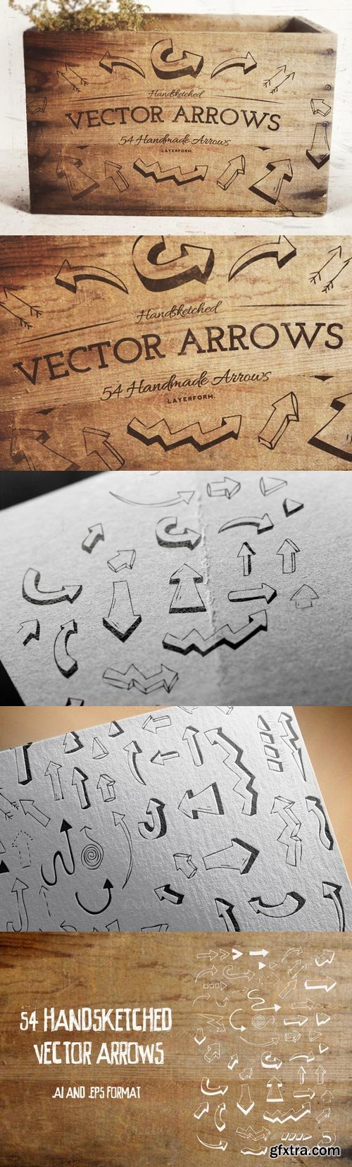 CM - 54 Handsketched Vector Arrows 58812 CM - 54 Handsketched Vector Arrows 58812