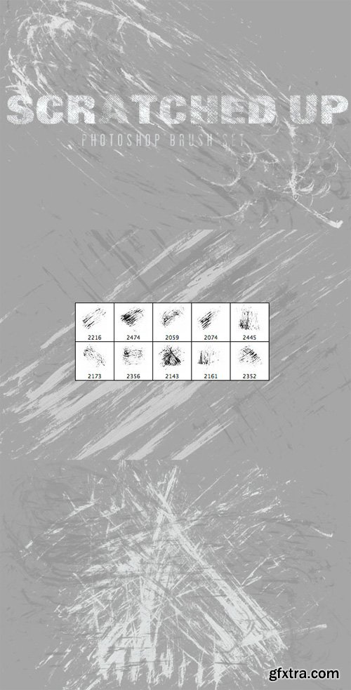 Scratched Up &ndash; Photoshop Brush Set