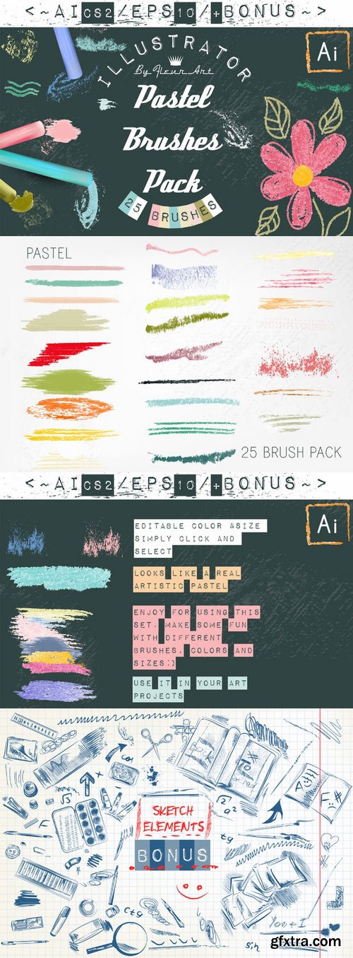 CM - pastel brushes 352718 CM - pastel brushes 352718