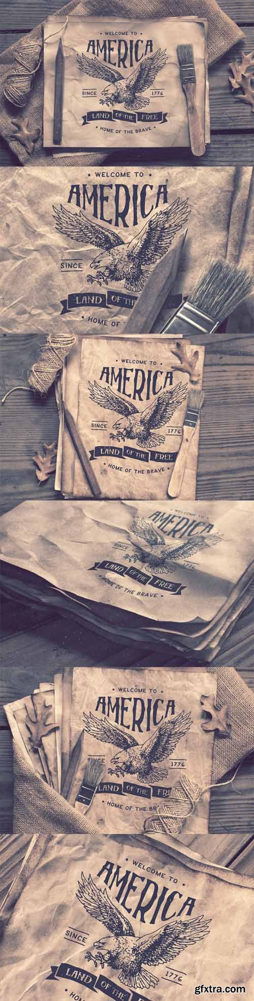 Weathered Paper &ndash; PSD Mockup Set