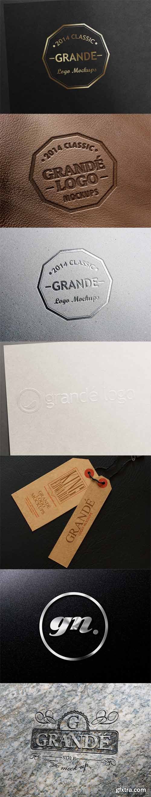 7 Logo Mock ups Vol 1 Package