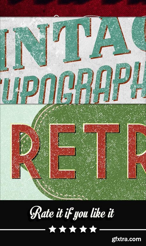 Graphicriver 14 Retro / Vintage Text Effects V.2 12821635