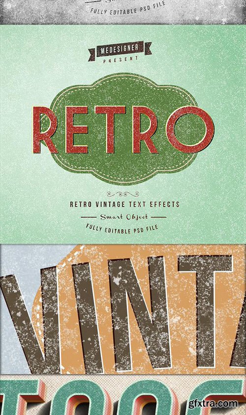Graphicriver 14 Retro / Vintage Text Effects V.2 12821635