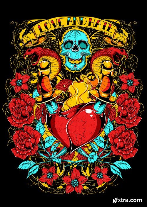 Tattoo design - 15 EPS Tattoo design - 15 EPS