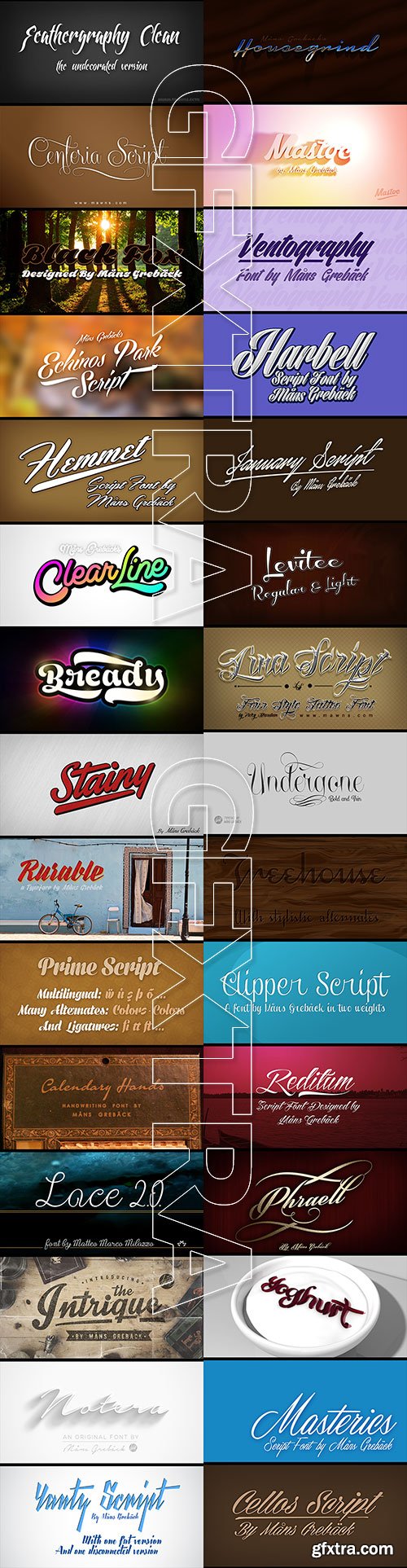 Aring Typeface - 30 Great Script Fonts Bundle $1770 Aring Typeface - 30 Great Script Fonts Bundle $1770