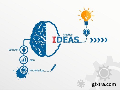Brain and Idea, 25x EPS