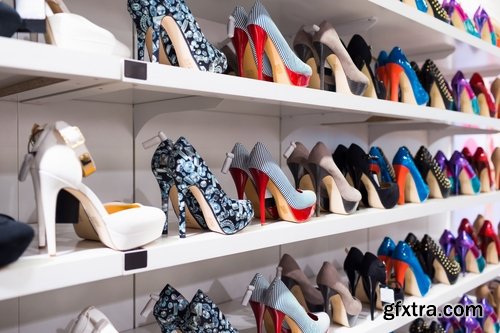 Collection girl woman shoe shopping store sells women\'s shoes 25 HQ Jpeg