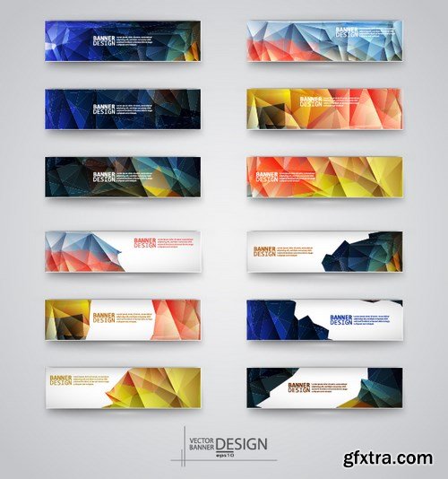 Abstract Banner Vector Collection 2 - 22x EPS
