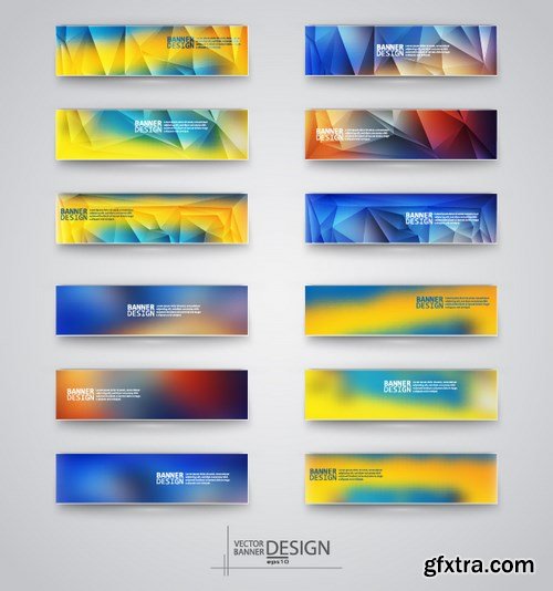 Abstract Banner Vector Collection 2 - 22x EPS