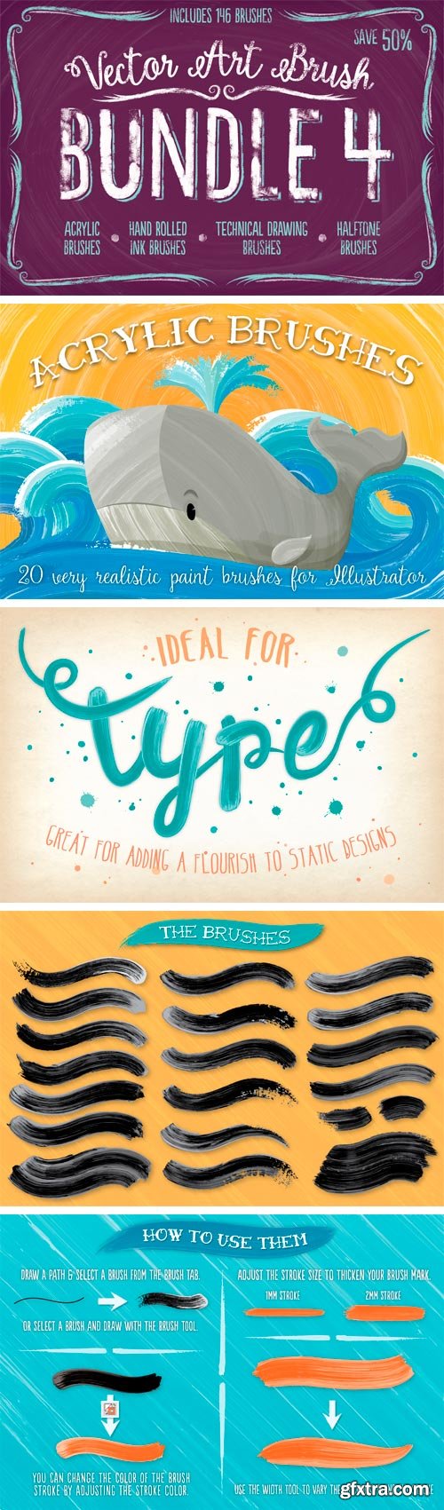 CM 291886 - Vector Art Brush Bundle 4