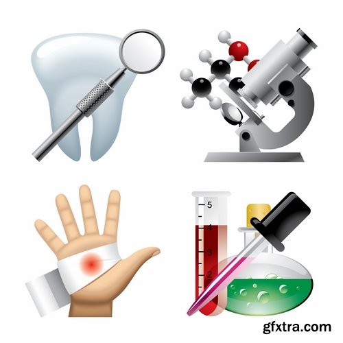 Medical Icons, Tools, Infographics 25xEPS