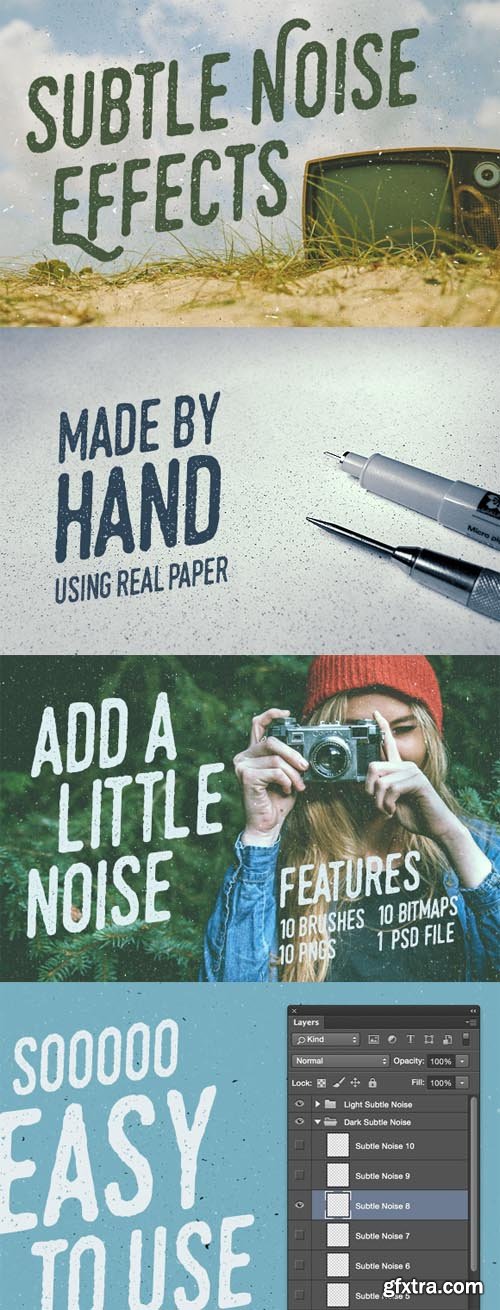Subtle Noise Effects &ndash; Brushes, Bitmaps and More
