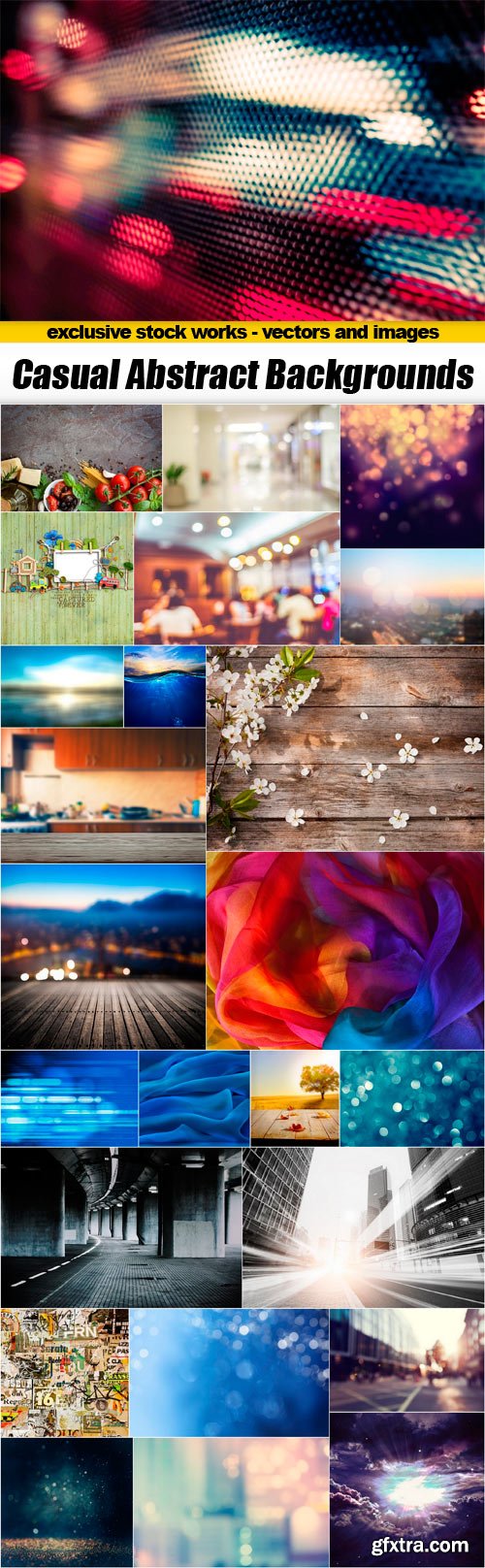 Casual Abstract Backgrounds - 25 JPEG
