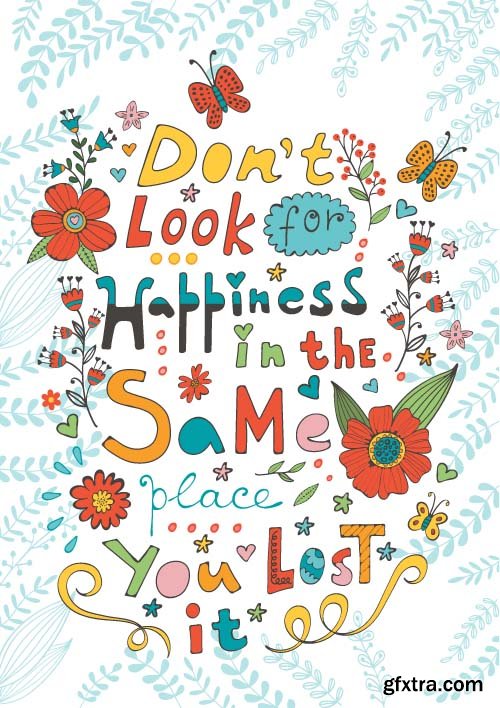 Vector Lettering Quotes - 15x EPS