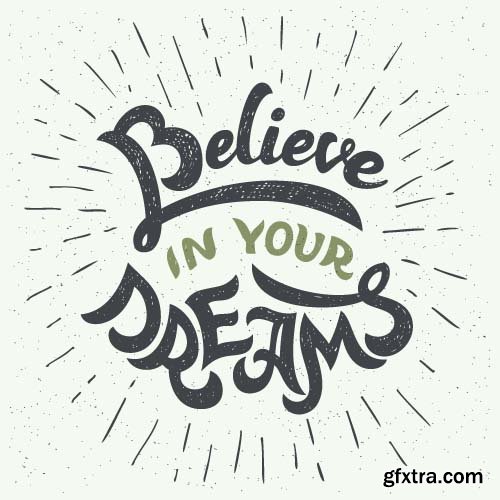 Vector Lettering Quotes - 15x EPS