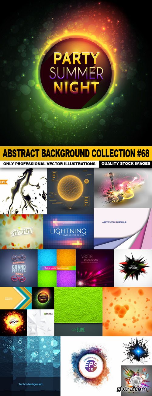 Abstract Background Collection #68 - 20 Vector