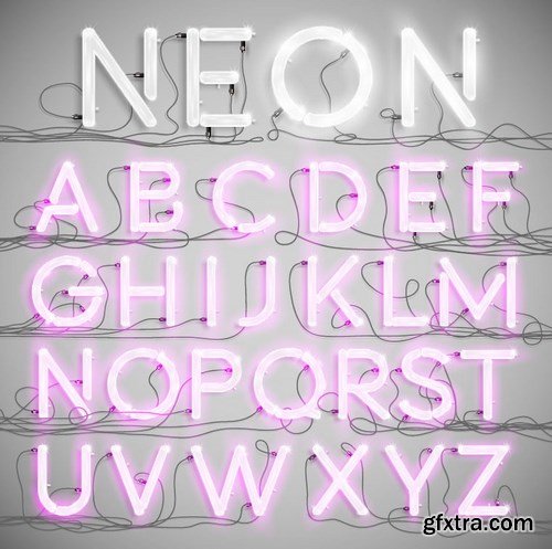Neon Light & Illumination, 24x EPS