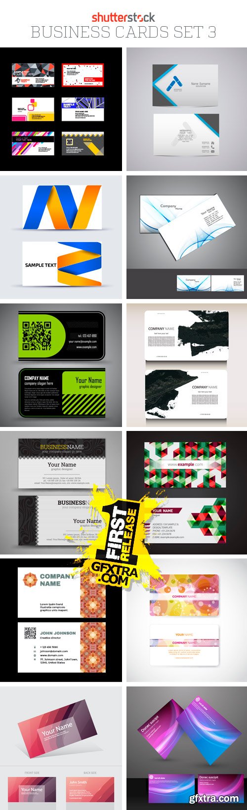 Amazing SS - Business Cards Set 3, 25xEPS