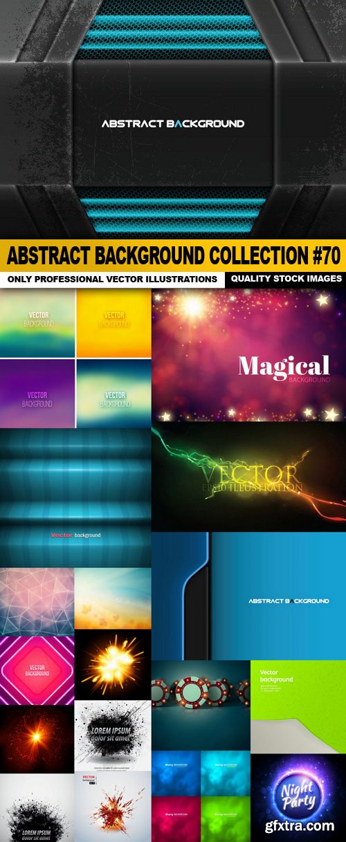 Abstract Background Collection #70 - 18 Vector