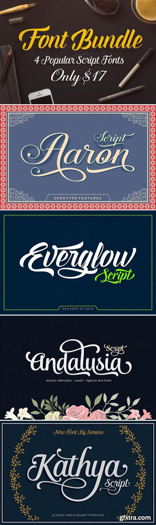 CM - Script Font Bundle 380879