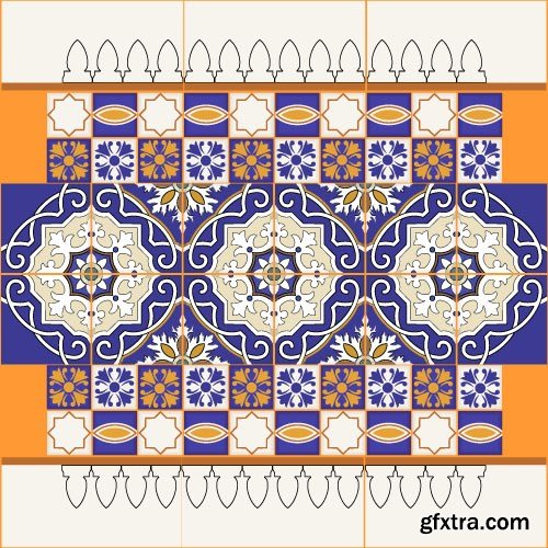 Moroccan Patterns & Ornaments, 25x EPS