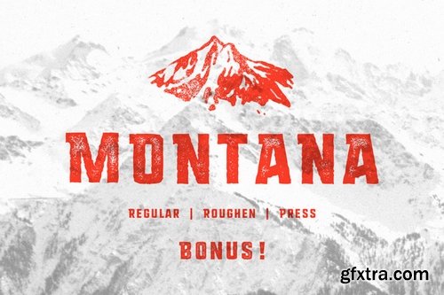 CM - MONTANA &bull; Font family + Freebies! 386197