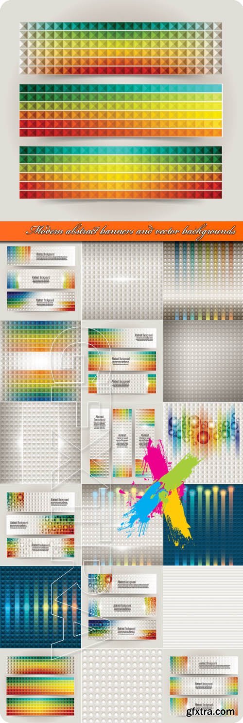 Modern abstract banners and vector backgrounds