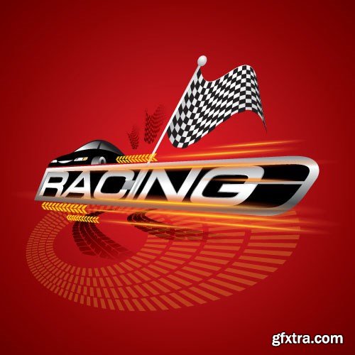 Speed, Racing &amp; Turbocharger Vector Concept, 25x EPS