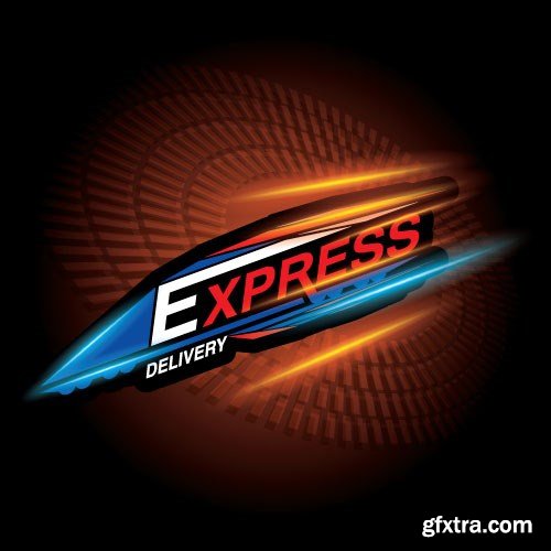 Speed, Racing &amp; Turbocharger Vector Concept, 25x EPS