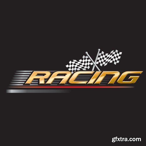 Speed, Racing &amp; Turbocharger Vector Concept, 25x EPS