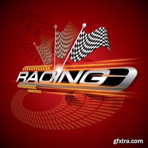 Speed, Racing &amp; Turbocharger Vector Concept, 25x EPS