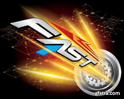 Speed, Racing &amp; Turbocharger Vector Concept, 25x EPS