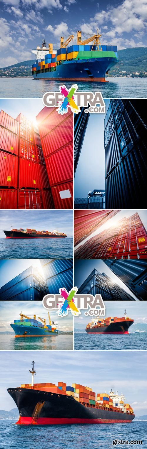 Stock photo - Container Ship, Cargo