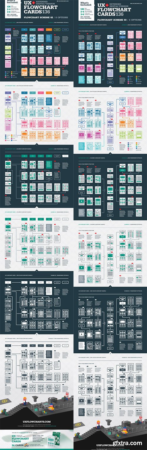 UX Flowchart Cards | AI Version 386220 UX Flowchart Cards | AI Version 386220