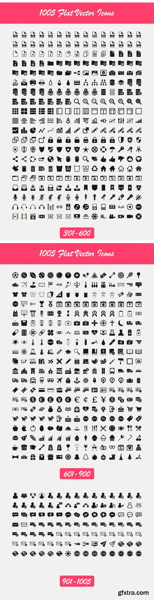 CM 230294 - 1005 Vector Icons Pack